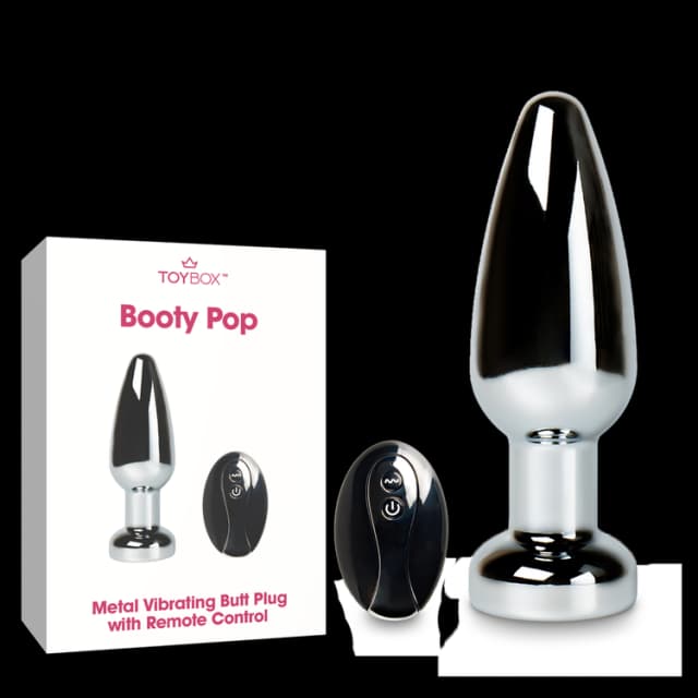 פלאג מתכת רוטט עם שלט Booty Pop