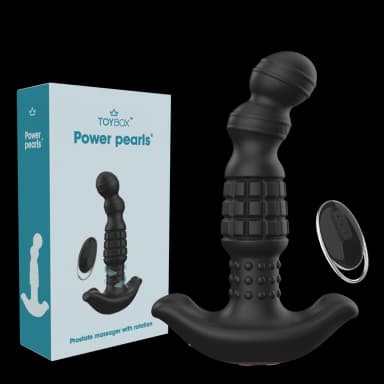 מעסה ערמונית רוטט ומסתובב Power pearls