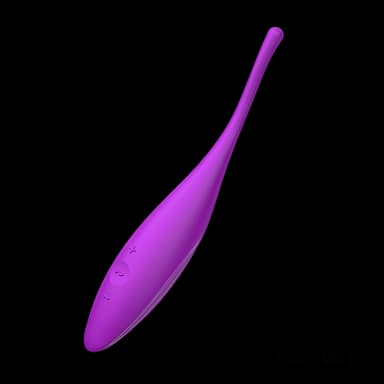 רטט עוצמתי ממוקד עם אפליקציה Twirling Joy סטיספייר