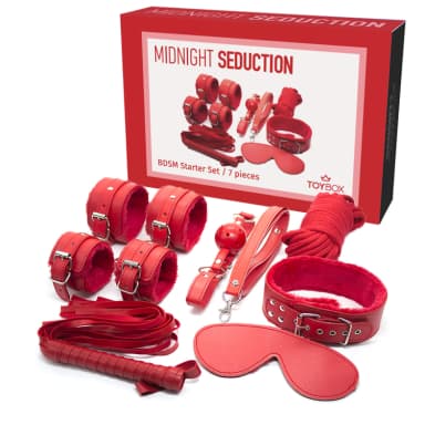 ערכת BDSM אדומה למתחילים Midnight Seduction