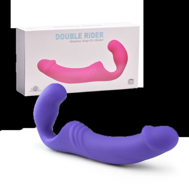 ויברטור סטרפאון זוגי ללא רצועות Double Rider