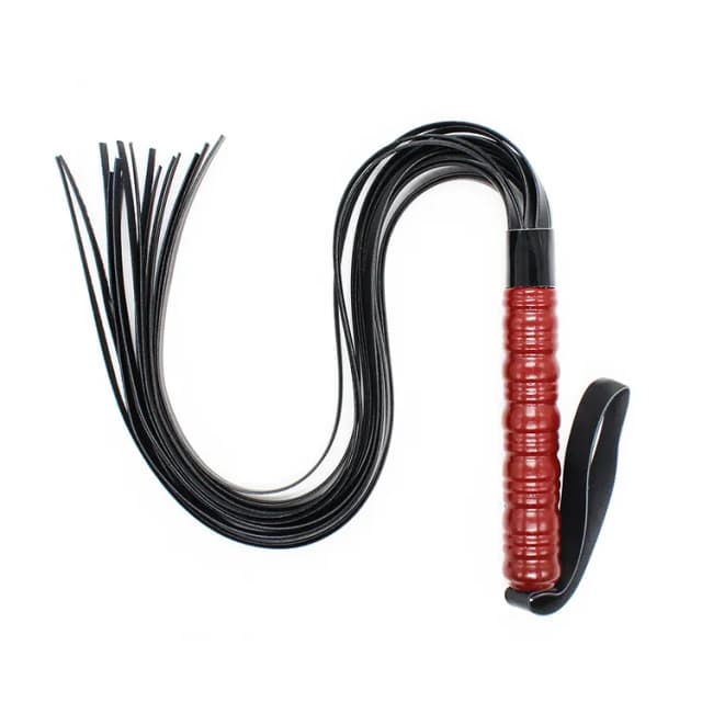 שוט PVC ידית מהגוני 62 סמ