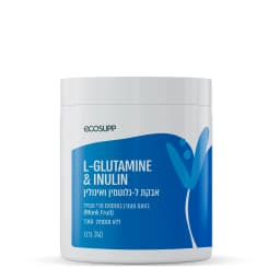 אבקת ל-גלוטמין | L-GLUTAMIN POWDER | אקוסאפ | מכיל 300 גרם אקוסאפ | Ecosupp