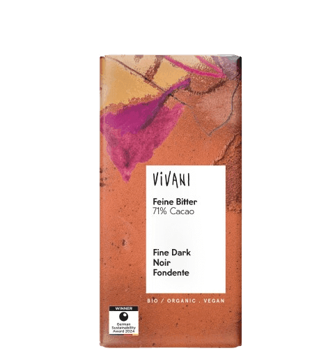 ויואני - שוקולד מריר אורגני | 71 קקאו | 100 גרם | VIVANI