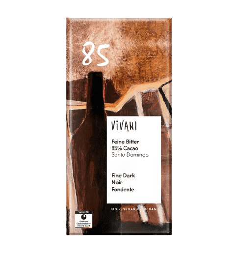 ויואני - שוקולד מריר אורגני | 85 קקאו | 100 גרם | VIVANI