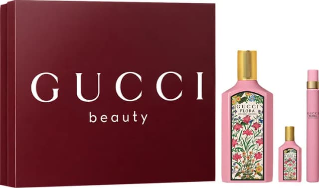 מארז גוצ'י פלורה גורג'ס גרדניה - אדפ 100 מל + 10 מל + 5 מל בושם מוקטן