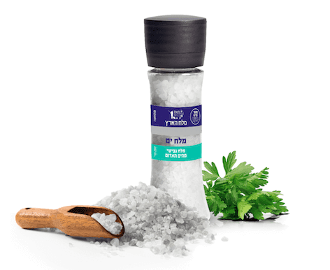מלח ים גבישי מהים האדום במטחנה 250-גרם