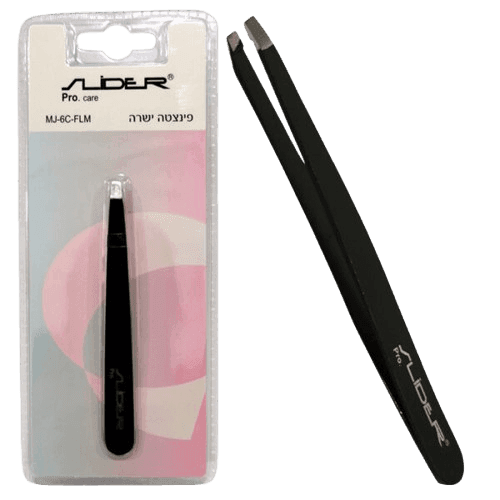 פינצטה ישרה | MJ-6C-FLM | צבע שחור | סליידר | SLIDER