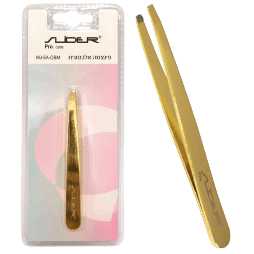פינצטה אלכסונית |צבע זהב | MJ-6A-OBM | סליידר | SLIDER