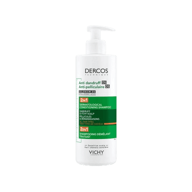 שמפו מרכך נגד קשקשים 2 ב-1 | 390 מל | וישי דרקוס | VICHY DERCOS