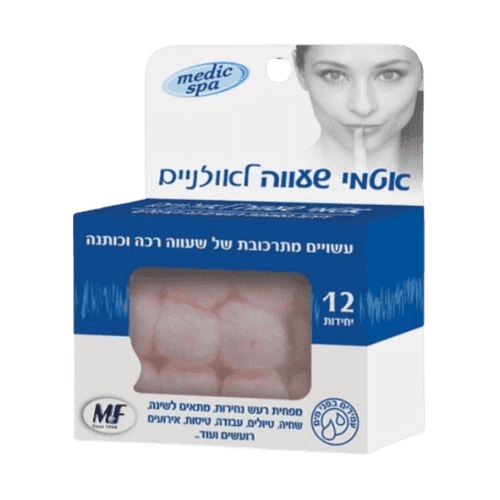 אוטמי שעווה לאוזניים | 12 יחידות | מדיק ספא | Medic Spa