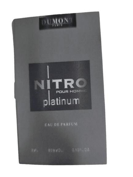 דוגמית בושם לגבר 3 מל | Dumont Nitro Platinum | או דה פרפיום EDP