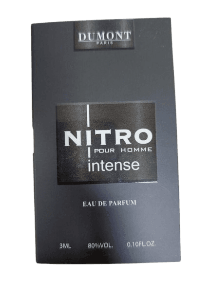 דוגמית בושם לגבר 3 מל | Dumont Nitro Intense | או דה פרפיום EDP