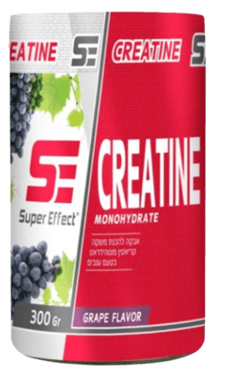 קריאטין מונוהידראט | בטעם ענבים | אבקה להכנת משקה קריאטין | מכיל 300 גרם |