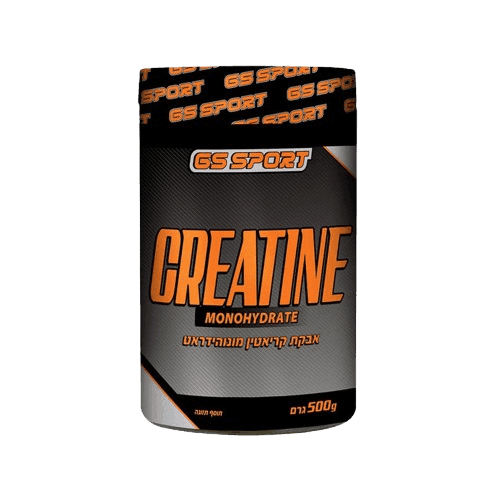אבקת קריאטין מונוהידראט | 500 גרם | כשר פרווה | GS SPORT | CREATINE MONOHYDRATE