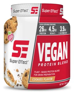 תשלובת חלבון טבעוני 700 גרם | סופר אפקט | VEGAN SE BLEND | Super Effect | בטעם עוגיות