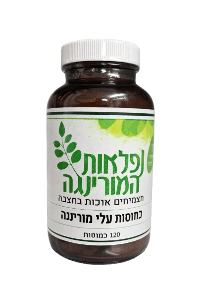 כמוסות עלי מורינגה | 120 כמוסות | כשר | נפלאות המורינגה