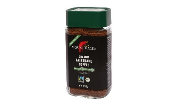 קפה נמס אורגני מיובש בהקפאה נטול קפאין 100 גרם - מאונט האגן