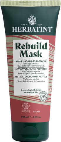 HERBATINT Rebuild Mask | מסיכת שיער משקמת קרטין וחמאת איליפי | הרביטנט