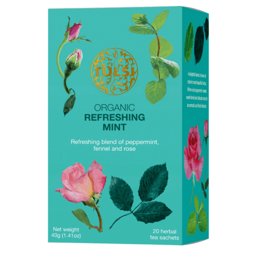 חליטה תה | חליטה מרעננת Refreshing Mint | מכיל 20 שיקים | טולסי - TULSI