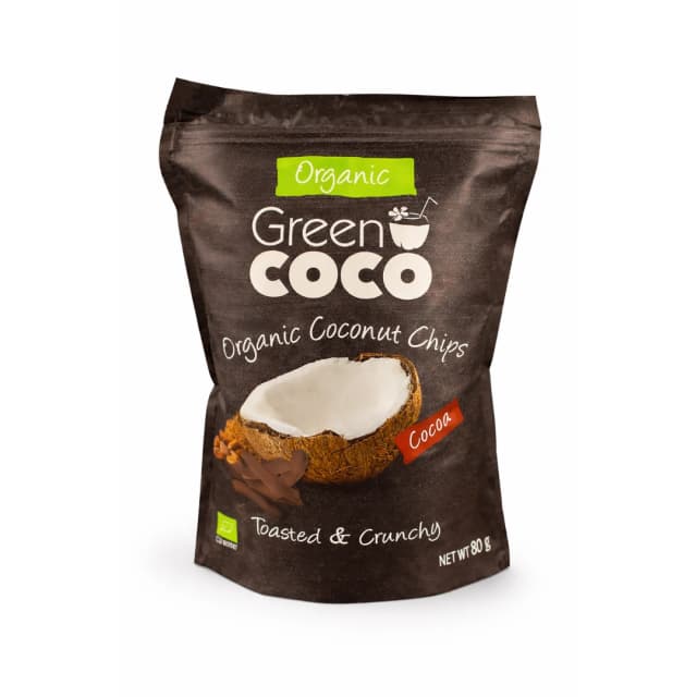 Green COCO חטיפי קוקוס וקקאו קראנצי אורגני