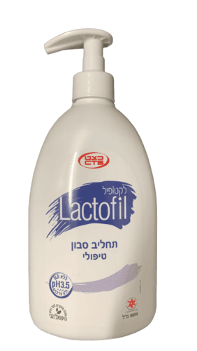לקטופיל | תחליב סבון טיפולי | ללא פרבנים | מכיל 500 מל |