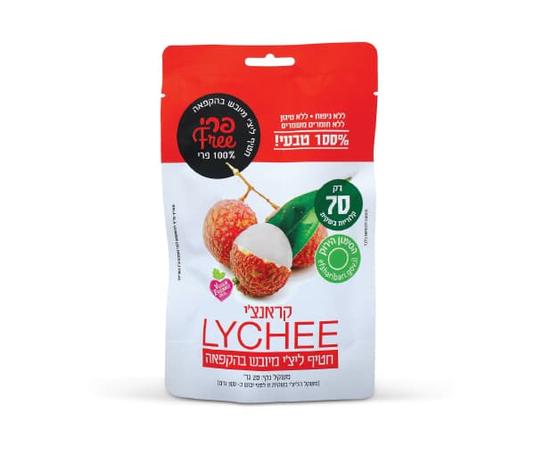 חטיף פרי Free ליצי קראנצי מיובש בהקפאה | T-Shape