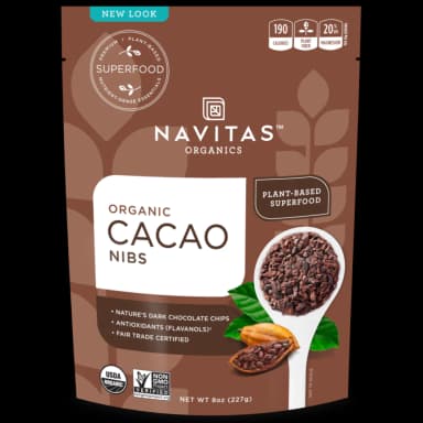קקאו ניבס - שבבי קקאו 227 גרם נביטאס Cacao Nibs 227 gr Navitas Navitas naturals