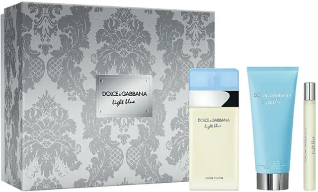 סט דולצ'ה וגבאנה לייט בלו - אדט 50 מל + אדט 10 מל + קרם גוף 50 מל