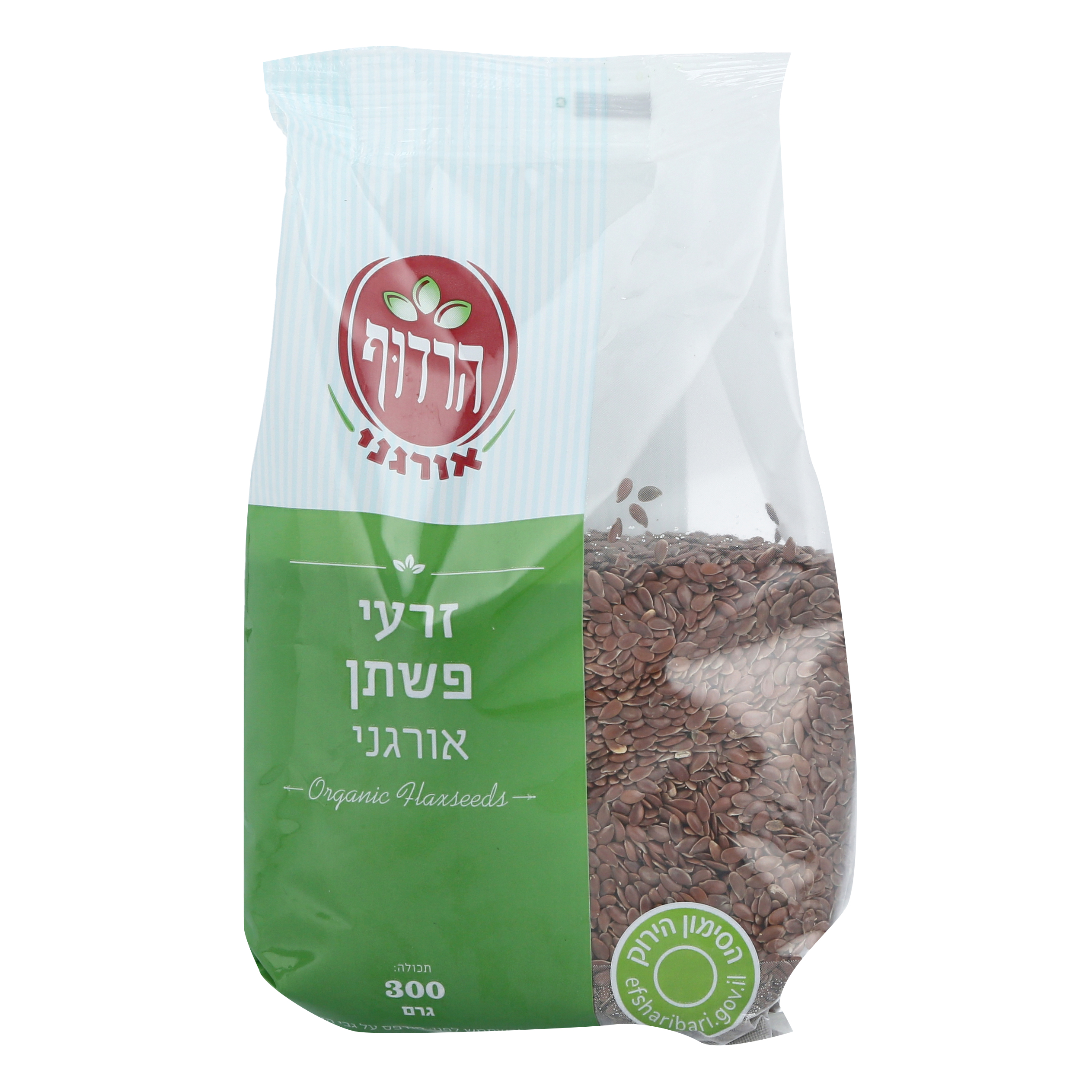 זרעי פשתן אורגני 300 גר