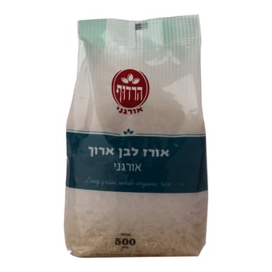 אורז ארוך לבן אורגני 500 גר