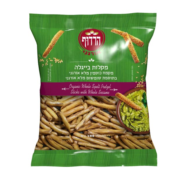 מקלות בייגלה מכוסמין מלא אורגני 200 גרם