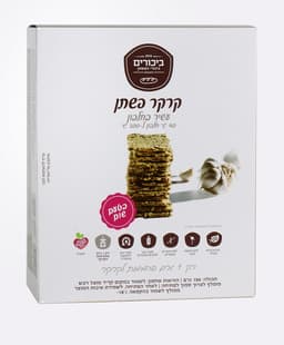 קרקר פשתן שום 150 גרם