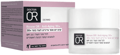 דר עור | RENEW-OR | קרם יום | אנטי אייגינג | לעור בוגר 30 | SPF15