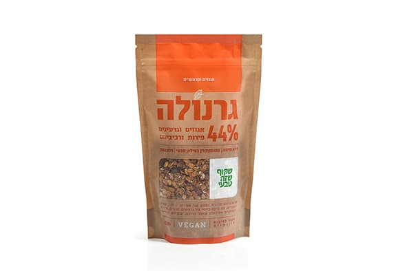 גרנולה אגוזים 44% 300 גרם