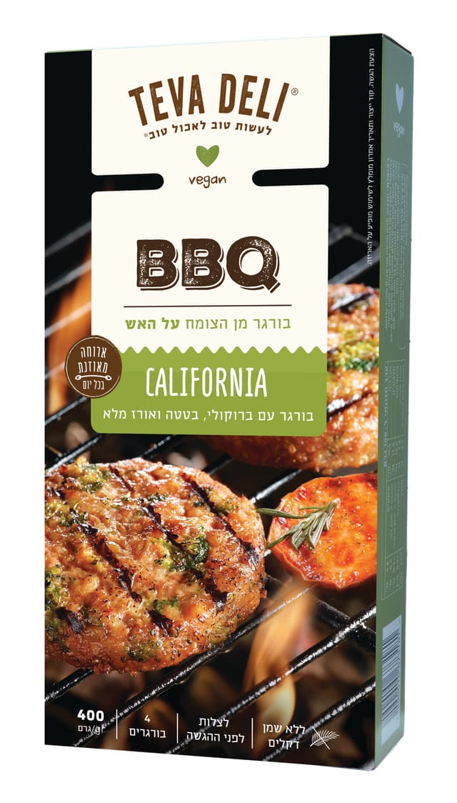 בורגר מהצומח עם ברוקולי קליפורניה 400 גר
