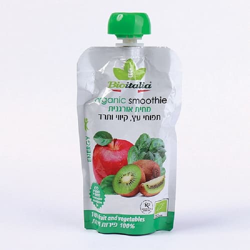 מחית אורגנית תפוחי עץ קיווי ותרד 120 ג