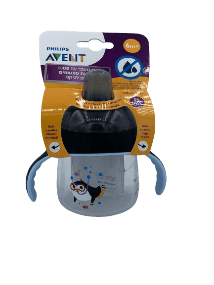 כוס מעבר עם פטנט למניעת טפטופים | 200 מל | לגילאי 6 חודשים | אוונט AVENT
