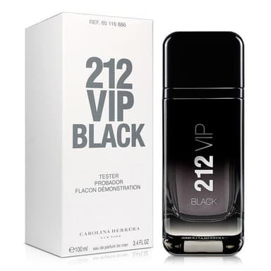 בושם קרולינה הררה לגבר טסטר CAROLINA HERRERA 212 VIP BLACK 100 ML EDP TESTER