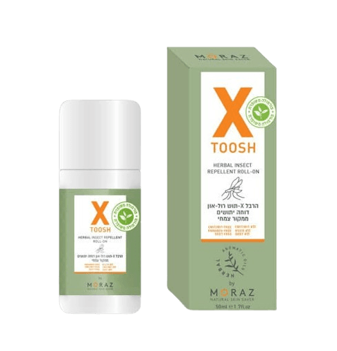 X תוש | רול און | דוחה יתושים | ממקור צמחי | 50מל