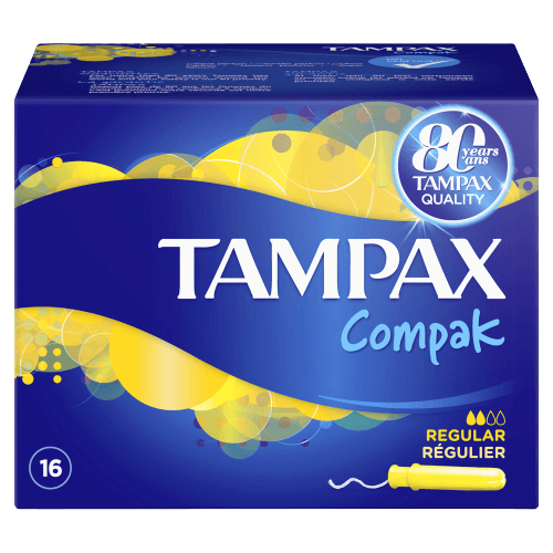 טמפונים טמפקס | 16 יח | קומפקט נורמל