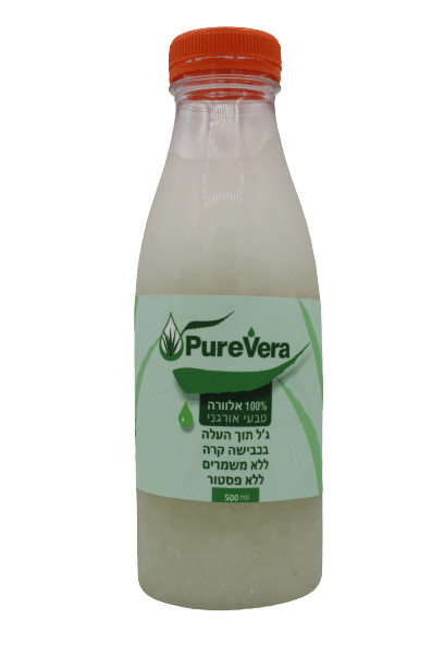 אלוורה טבעית | 500 מל | לשתייה | מיצוי מתוך העלה | ללא שום חומר משמר | 100 טבעי | כבישה קרה | ללא פיסטור