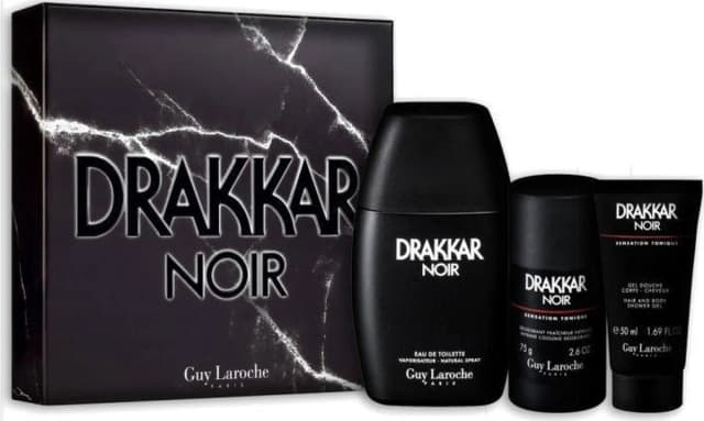 סט דרקר נואר גיא לרוש - אדט 100 מל + דאודורנט סטיק 75 גרם + ג'ל רחצה 50 מל