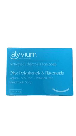 סבון אליוויום | עם פוליפנולים בוץ שחור ופחם פעיל | מכיל 100 גרם | ויטמינים ושמנים טבעיים