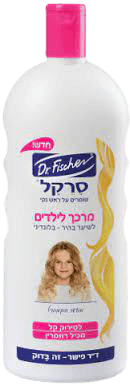 דר פישר | מרכך לילדים סרקל | שומרים על ראש נקי | לשיער בהיר - בלונדיני | מכיל 1 ליטר