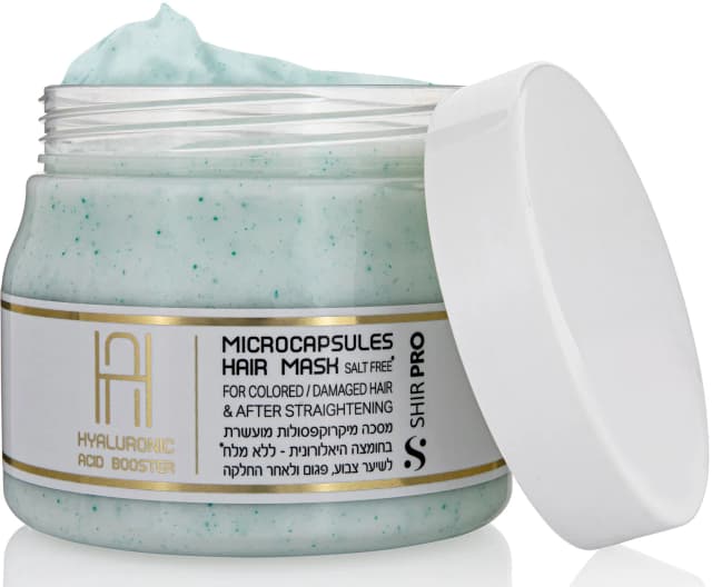 מסכה מיקרוקפסולות מועשרת בחומצה היאלורונית שיר פרו - 500 מל