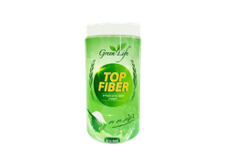 טופ פייבר | אבקת סיבים תזונתיים | תוסף תזונה | מכיל 400 גרם | פרווה | מבית גרין לייף