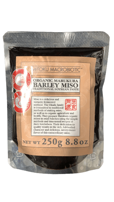 ממרח אורגני | מותסס על בסיס סויה ושעורה | מיסו שעורה אורגני | מכיל 250 גרם