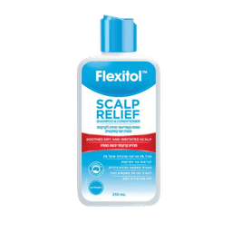 פלקסיטול | שמפו וקונדישנר מרגיע | לקרקפת מגורה עם קשקשים | ללא סטרואידים וזפת | לבריאות עור הקרקפת | מכיל 210 מל