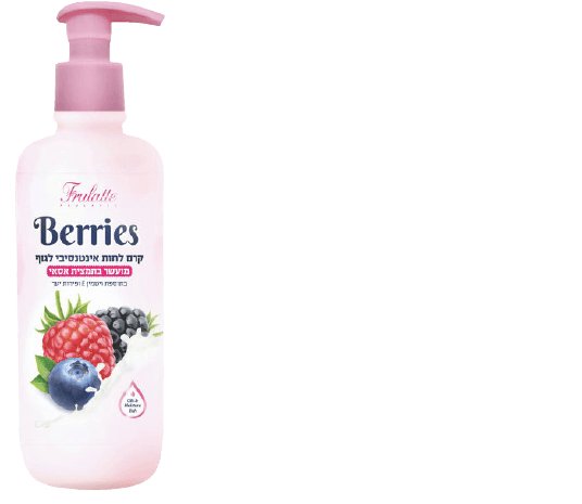 קרם גוף | קרם לחות אינטנסיבי לגוף | מבית פרולטה | מעושר בתמצית אסאי | בתוספת ויטמין E פלוס פירות יער | מכיל 400 מל